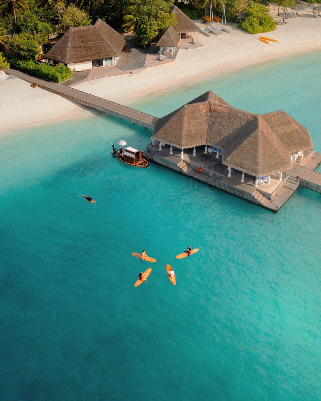 Surf break access. Sultans, Honkys and Pasta Point are within easy boat range, the property's surf operation runs at a credible level.