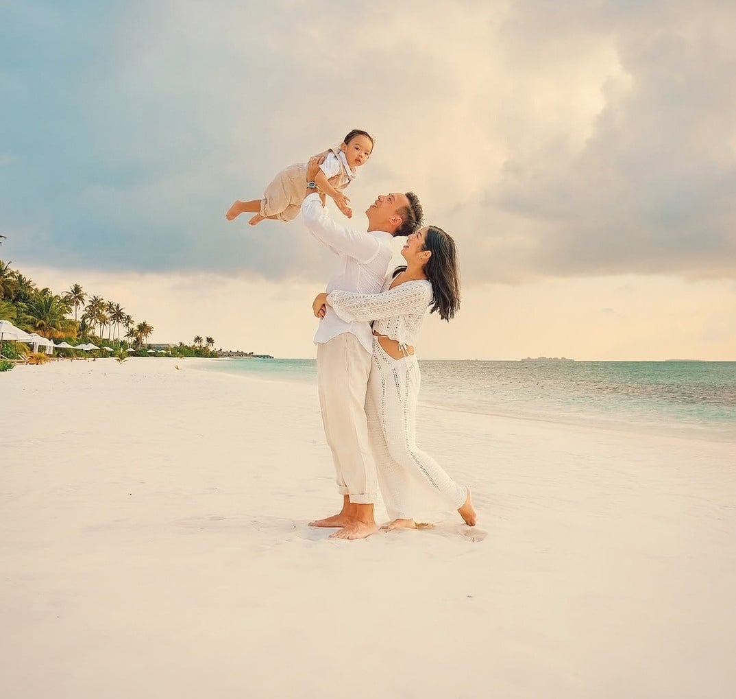 The family activity zone. Adventure programming and social spaces are built into the island's interior, away from the villa clusters.