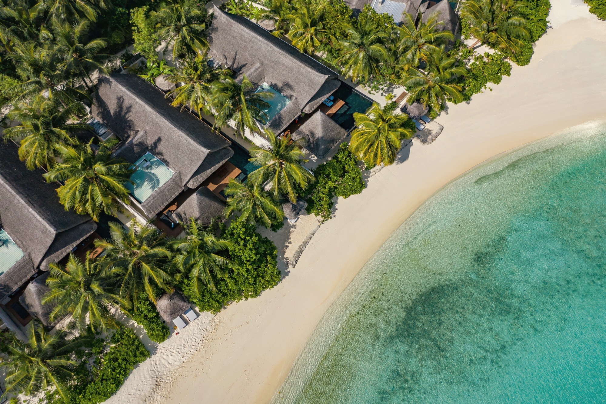 The Earth Pool Pavilion with Slide. The family villa at Bolifushi, with a private pool and a water slide, fully within the all-inclusive rate.