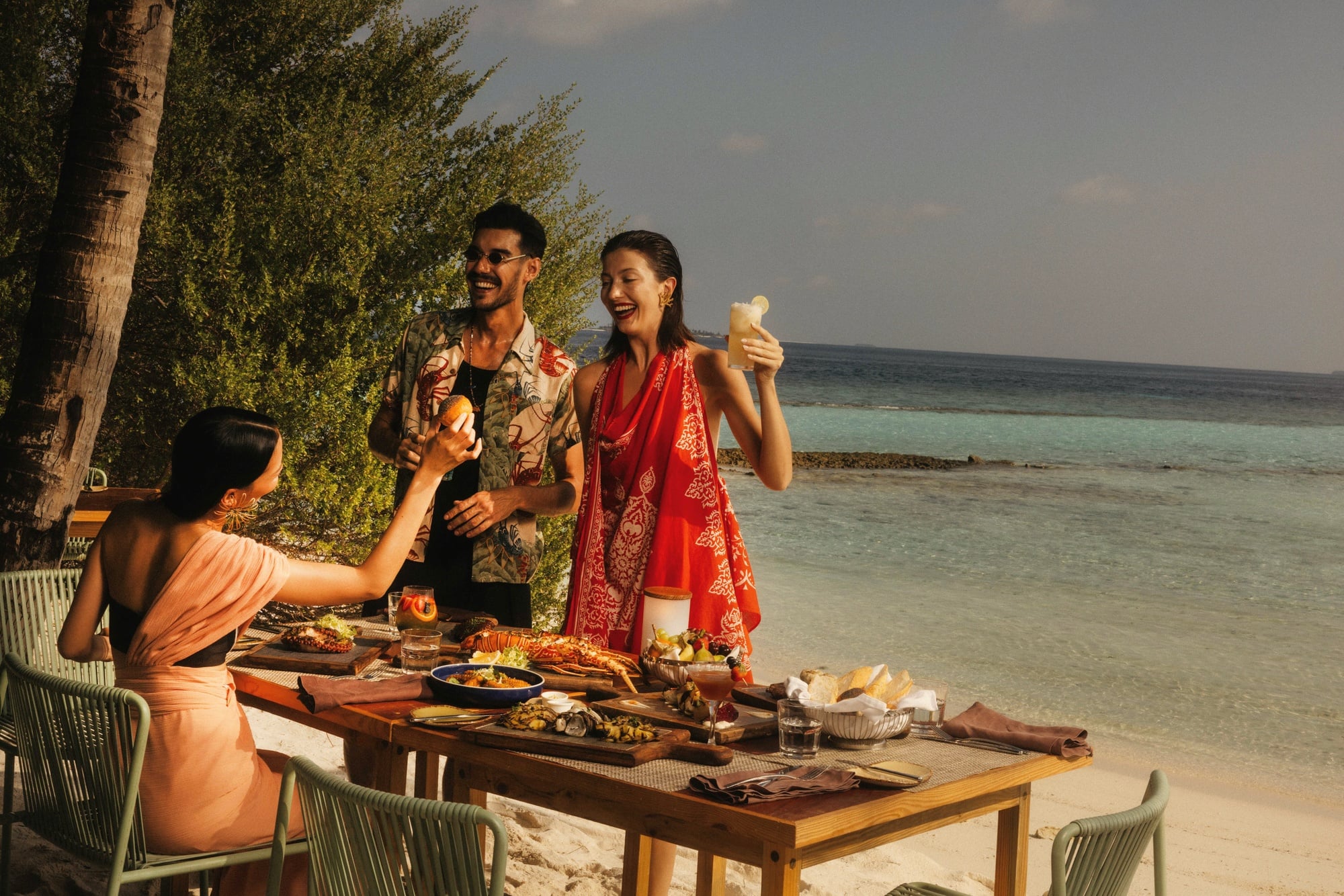 The Standard beach club. The property's main social and dining venue, the design vocabulary recognisable from other Standard properties.