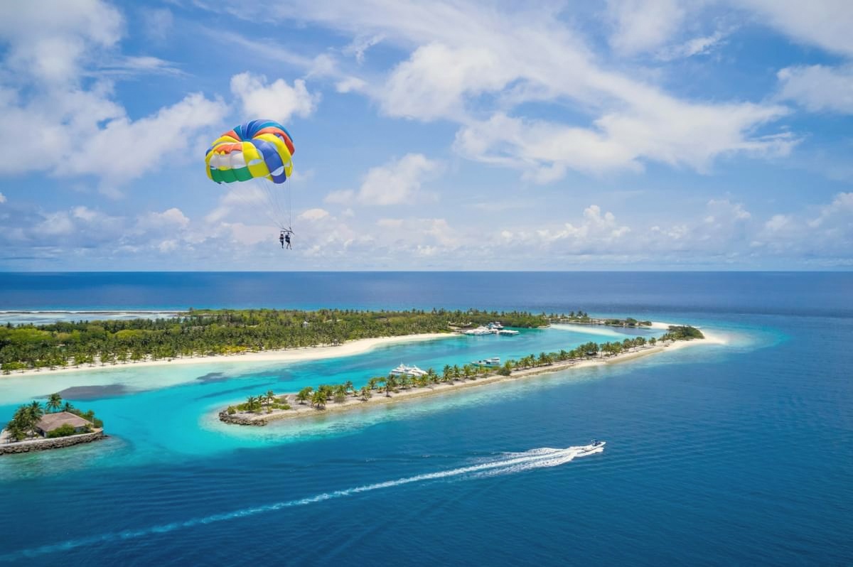 The water-sports and activity centre. The resort's active programme is one of its defining characteristics, with equipment and instruction available from the beach.