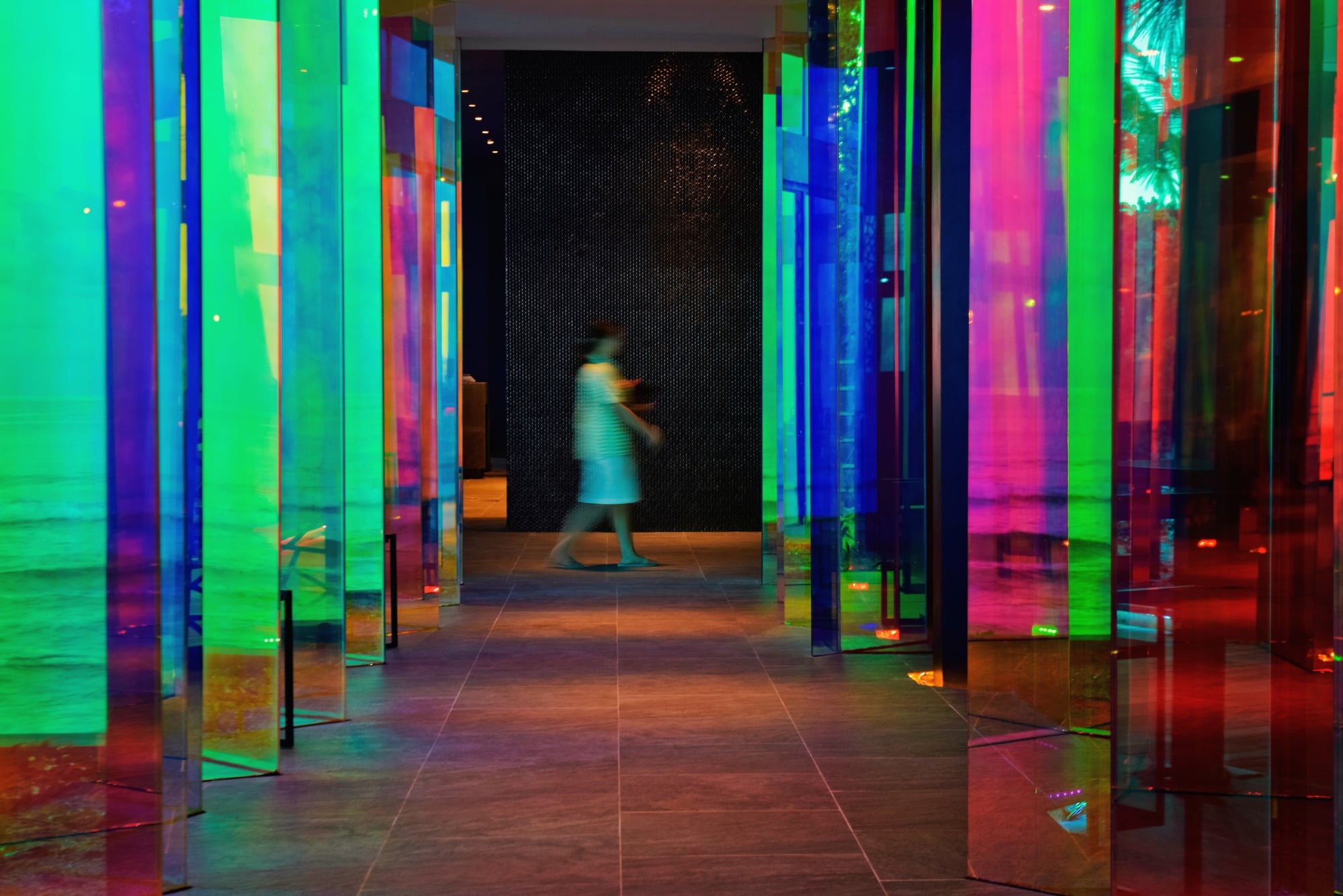 Forbidden Bar. The property's main social space, programmed for the lifestyle and friend-group audiences Kandima targets.