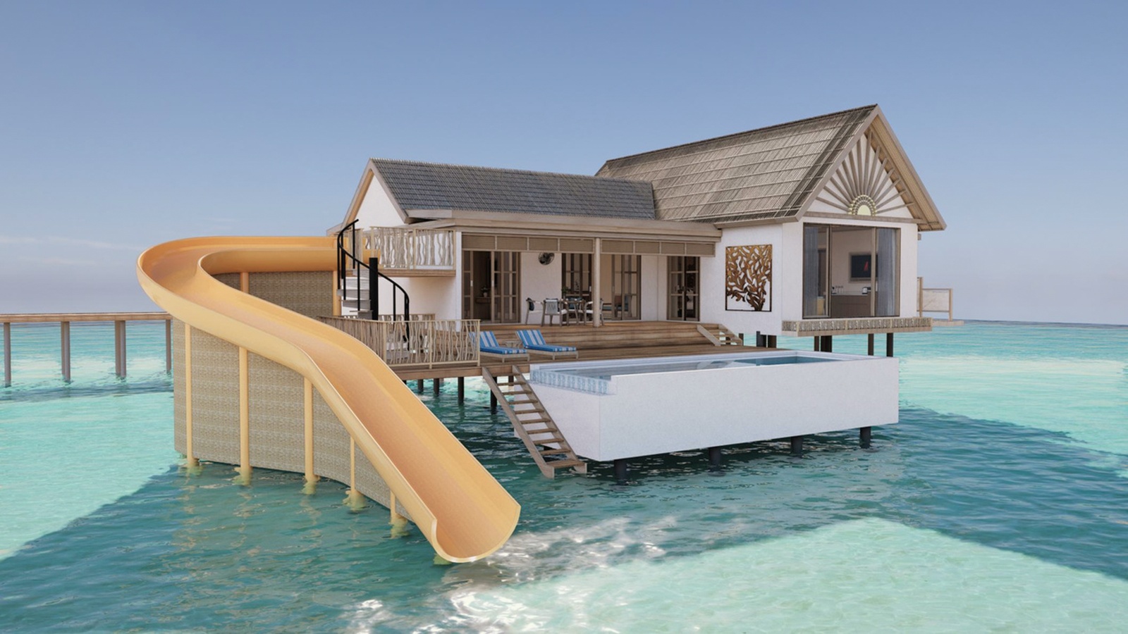 Sunset Water Pool Villa. Rah Gili Maldives