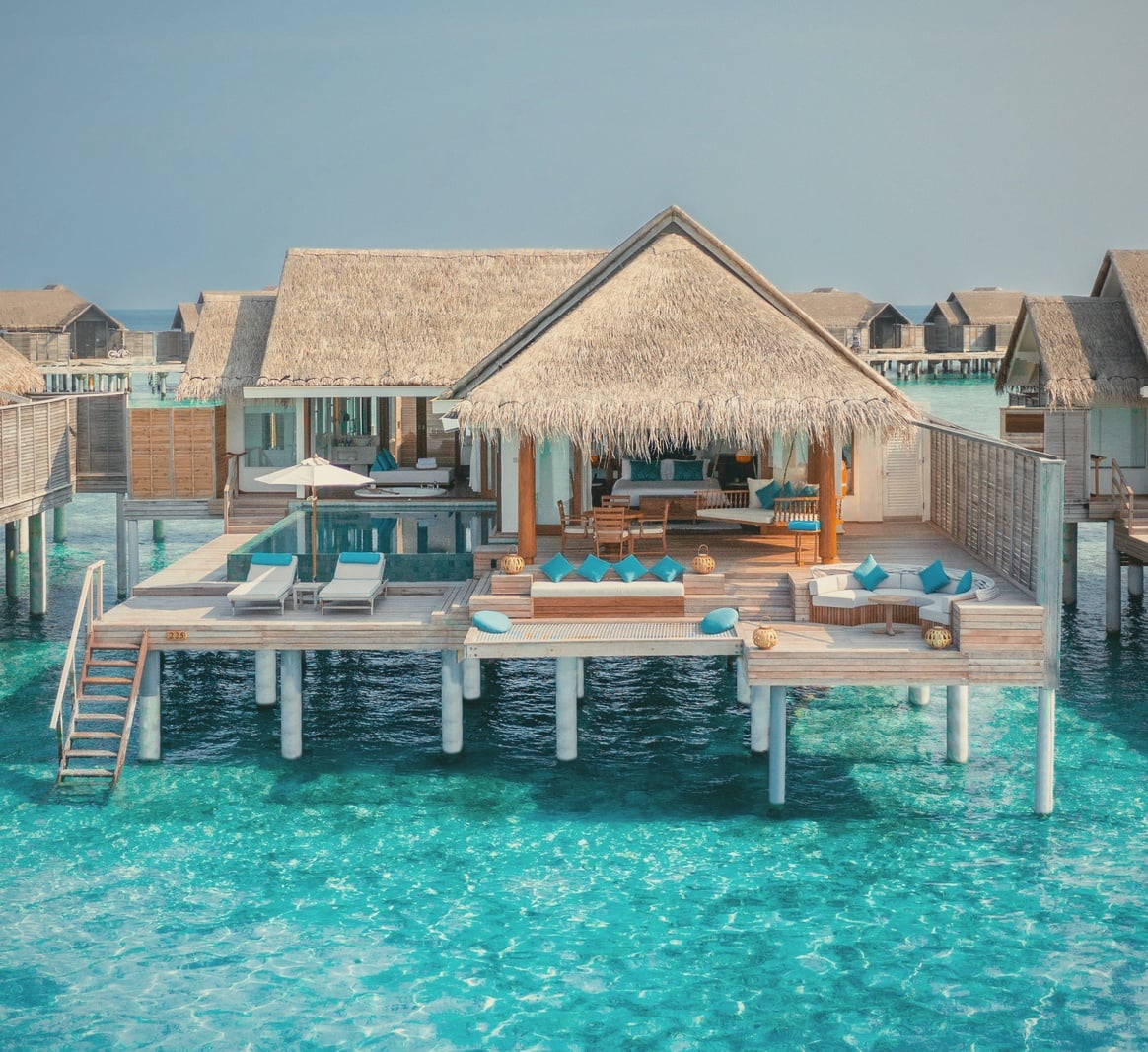 Overwater Pool Villa. Anantara Kihavah Maldives Villas