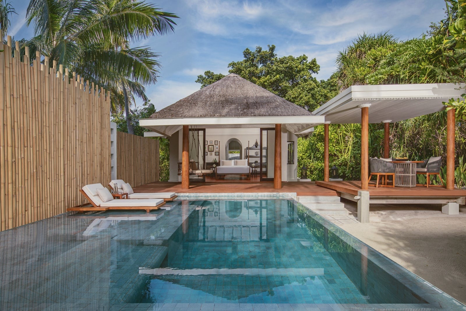 Beach Pool Villa. Anantara Kihavah Maldives Villas