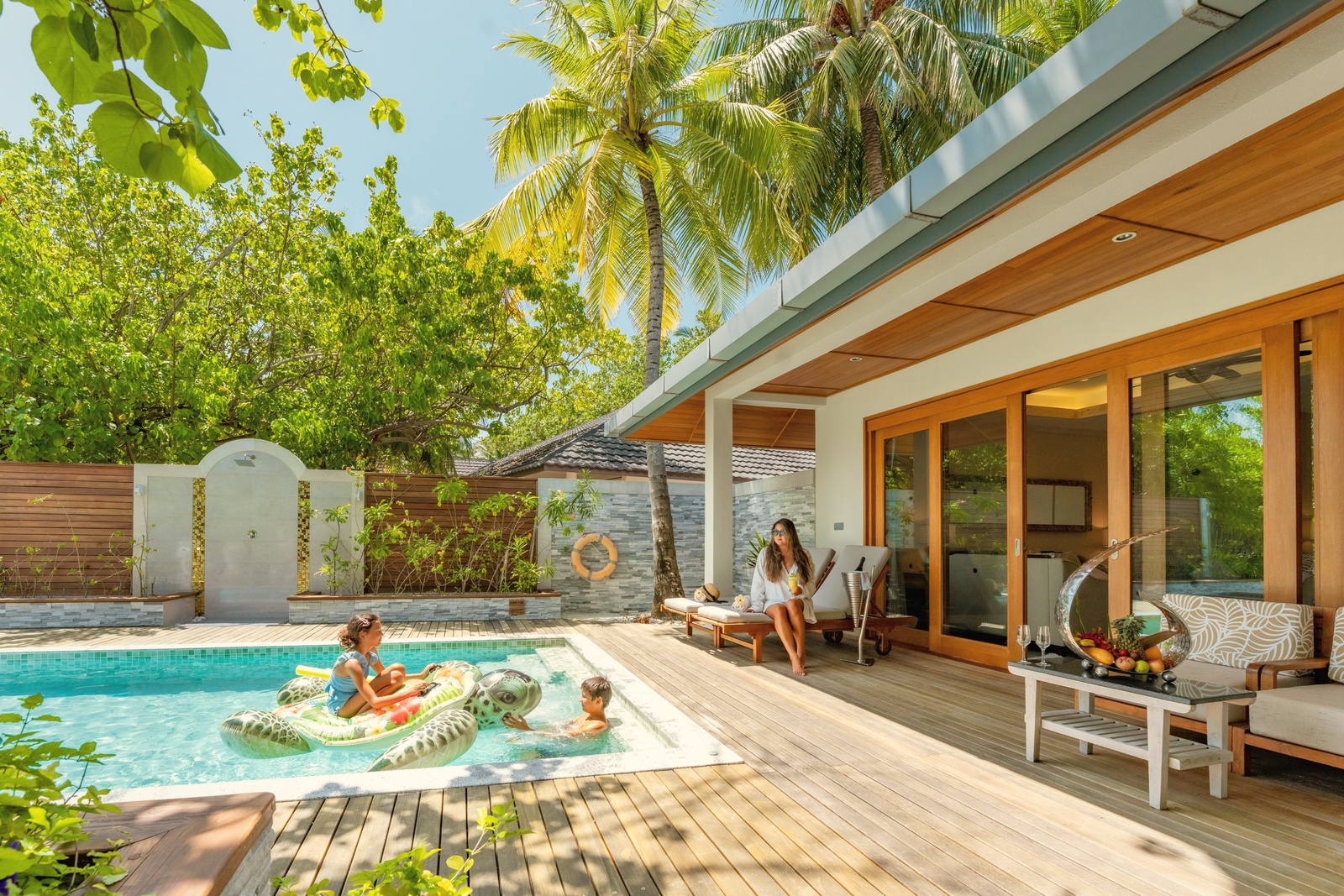 Beach Family Villa with Pool. Lily Beach Resort & Spa