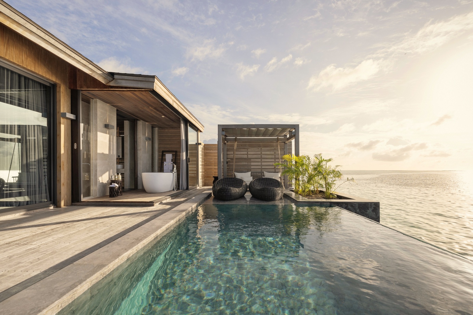 Sunrise Aqua Pool Villa. Madifushi Private Island Maldives