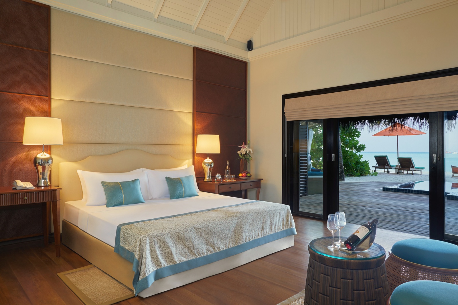 Sunset Beach Villa. Taj Exotica Resort & Spa Maldives