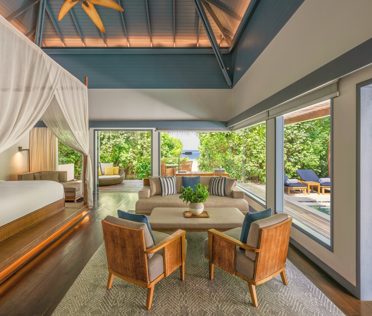 Sunset Beach Pool Villa. The Halcyon Maldives